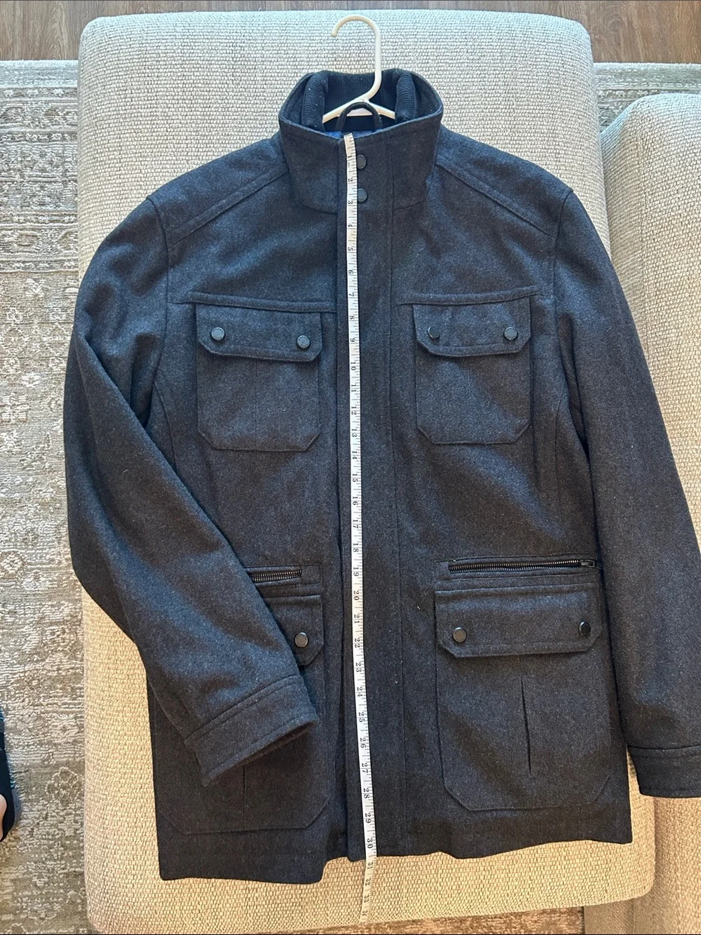 Michael Kors Men's Dark Gray Field Jacket
